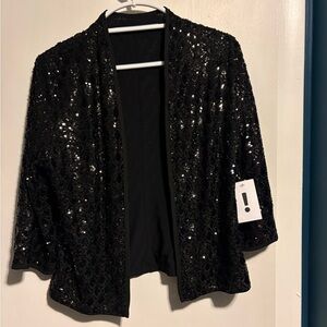 Black Sequin Women's Jacket